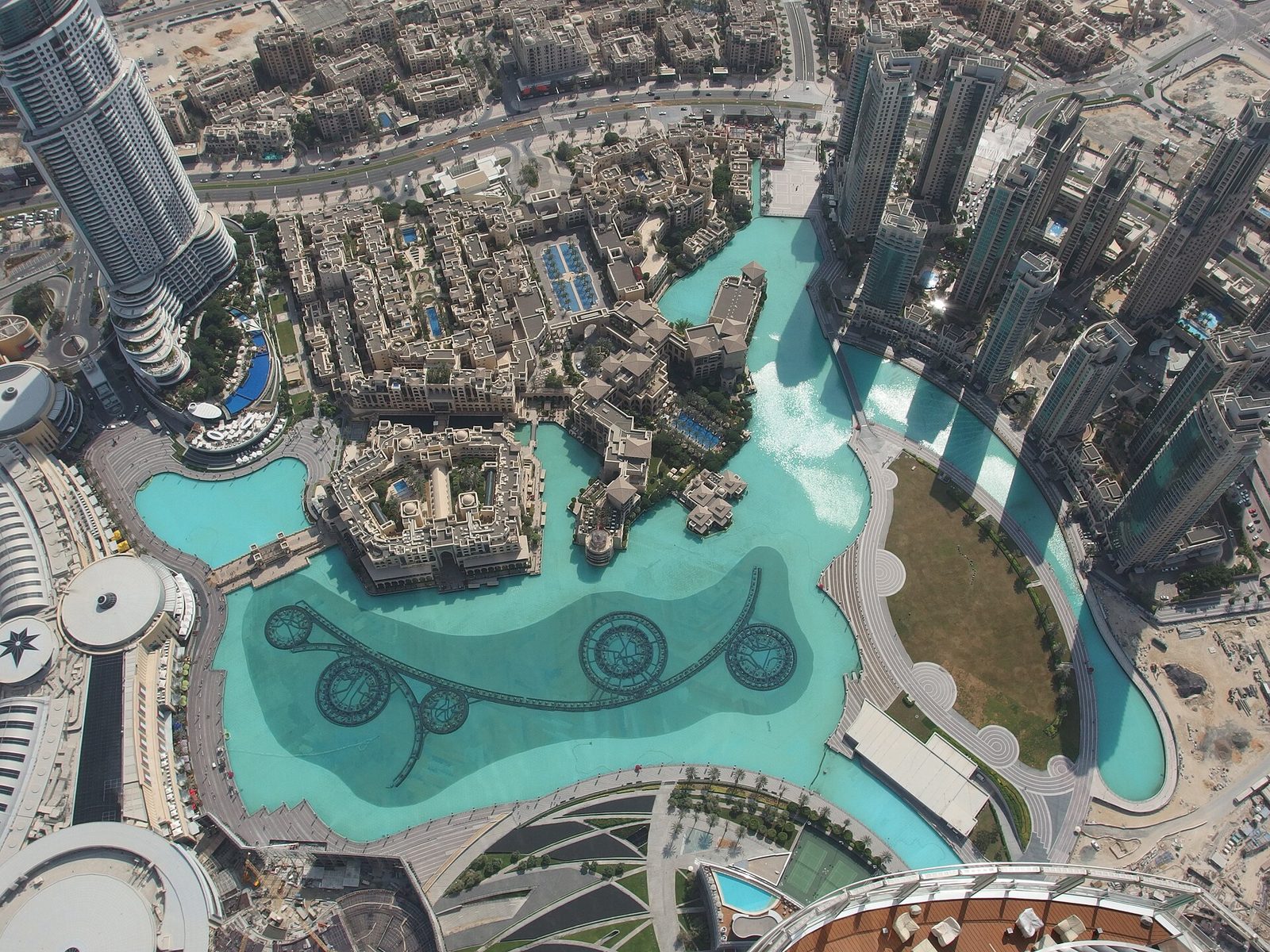 Aerial photograph of Downtown Dubai